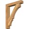 Ekena Millwork Balboa Block Rough Sawn Bracket w/ Offset Brace, Western Red Cedar, 6"W x 32"D x 40"H BKT0604X32X40BOA05RWR - alternate 1